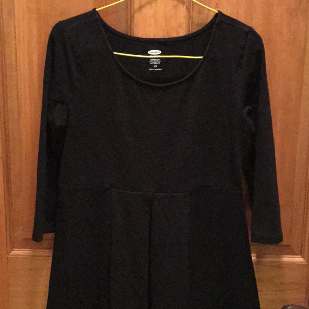 Black Old Navy maternity stretchy dress size S - Picture 2 of 5